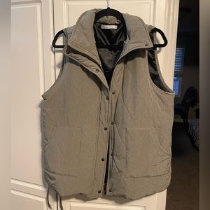 Michelle Mae gray quilted vest